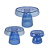 Kit Boleiras Cogumelo Clean P M G Só Boleiras Azul - Imagem 1