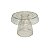 Kit Boleiras Cogumelo Clean P M G Só Boleiras Glitter Dourado - Imagem 2