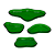 Kit 4 Bandejas Orgânicas Clean Só Boleiras Verde - Imagem 1
