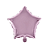 Balão Metalizado Estrela Rosa Bebê 18" Silver Decoração Festas - Imagem 1