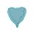 Balão Metalizado Coração Azul Bebê 18" Silver Festas - Imagem 1