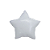 Balão Metalizado Estrela Branco 18" Silver Festas Decoração - Imagem 2