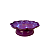 Boleira Flor com Pé Roxo Só Boleiras Decorativo - Imagem 1