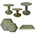 Kit Festa Mosaico Verde Eucalipto Peças Decorativas Só Boleiras - Imagem 1