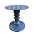 Kit Festa Mosaico Azul Gris Peças Decorativas Mesa Só Boleiras - Imagem 5