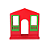 Casa Da Vila Festa Junina Pequena Vermelho Verde Decoração - Imagem 1