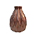 Vaso Geométrico Grande Brilhante Rose Gold Decorativo Flores - Imagem 2
