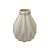 Vaso Geométrico Grande Fosco Off White Decorativo Flores - Imagem 1