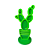 Cactus MDF MOD 2 Verde Limão Com Verde Musgo Decoração - Imagem 1