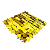 Kit 30 Placas Shimmer Fundo Transparente Dourado Liso 180x150 - Imagem 3