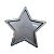 Bandeja Plástica Estrela Prata Decorativa Festa Temática - Imagem 1