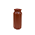 Vaso Plástico Glam Marrom Russet Decorativo Flor Artificial - Imagem 3