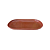 Bandeja Oval  Plástico 22x13 Marrom Russet Decoração Festa - Imagem 1