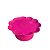 Boleira Flor Grande Com Pé Só Boleiras Pink Festa - Imagem 2