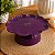 Boleira Flor Grande Com Pé Só Boleiras Roxo Festa - Imagem 1