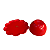 Boleira Flor Grande Com Pé Só Boleiras Vermelho Festa - Imagem 3