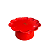 Boleira Flor Grande Com Pé Só Boleiras Vermelho Festa - Imagem 2