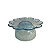 Boleira Flor Grande Com Pé Glitter Azul Bebê Só Boleiras - Imagem 4