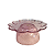 Boleira Flor Grande Com Pé Glitter Rosa Bebê Só Boleiras - Imagem 4