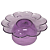 Boleira Flor Grande Com Pé Glitter Lilás  Só Boleiras - Imagem 4