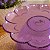 Boleira Flor Grande Com Pé Glitter Lilás  Só Boleiras - Imagem 3