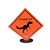 Display MDF Placa Dinossauro T-Rex Laranja Decoração Dino - Imagem 1