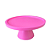 Prato Bahamas Gde Pé Simples Pink  Fosco Decoração Festa - Imagem 1