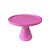 Prato Bahamas Grande Pé Duplo Pink Fosco Decoração Festa - Imagem 1