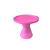 Prato Bahamas Peq Pé Duplo Pink Fosco Decorar Festa - Imagem 1