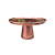 Prato Chicago Pequeno Cerâmica Rose Gold Brilhante Decorativo - Imagem 1