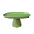 Mini Prato Chicago Oval Pé Redondo Verde Menta Fosco Decoração - Imagem 1