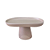 Mini Prato Chicago Oval Pé Redondo Nude Fosco Decoração - Imagem 1