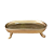 Mini Bandeja Chicago Oval Com Pé Dourado Decorativo - Imagem 1