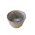 Cesto De Palha Redondo com Plástico Pequeno 14CM Decoração - Imagem 2
