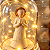 Redoma Led Anjo Bege Com Mão Juntas Rezando A Vidro Decora - Imagem 5
