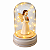 Redoma Led Anjo Bege Com Vela A Vidro Decora - Imagem 4