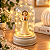 Redoma Led Anjo Bege Com Vela A Vidro Decora - Imagem 1
