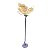 Borboleta Led Bivolt Det Dourado 60 Cm Não Movimenta Enfeite - Imagem 1