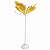 Borboleta Led Bivolt Det Dourado 60 Cm Não Movimenta Enfeite - Imagem 2