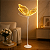 Borboleta Led Bivolt Det Dourado 60 Cm Não Movimenta Enfeite - Imagem 1