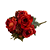 Buque  Rosas Vermelhas  Decoração Flores Artificiais Festas - Imagem 2