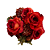 Buque  Rosas Vermelhas  Decoração Flores Artificiais Festas - Imagem 3