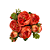 Buque Peonia Vermelho Decorativa Flores Artificiais Decoração - Imagem 1