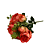 Buque Peonia Vermelho Decorativa Flores Artificiais Decoração - Imagem 3