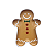 Bandeja Biscoito Gingerbread Ocre Colorido Natal Decorativo - Imagem 2