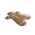 Bandeja Biscoito Gingerbread Ocre com Branco Natal Decorativo - Imagem 2