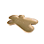 Bandeja Biscoito Gingerbread Ocre Liso Natal Decorativo - Imagem 2