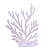 Alga MDF Mod4 Lilás Decoração Festas Fundo Do Mar - Imagem 3
