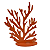 Alga MDF Mod4 Coral Decoração Festas Fundo Do Mar - Imagem 3
