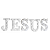 Kit Letras De Led Jesus 16CM Plástico Branco Decoração - Imagem 1